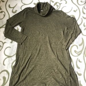 Moss green cowl neck tunic